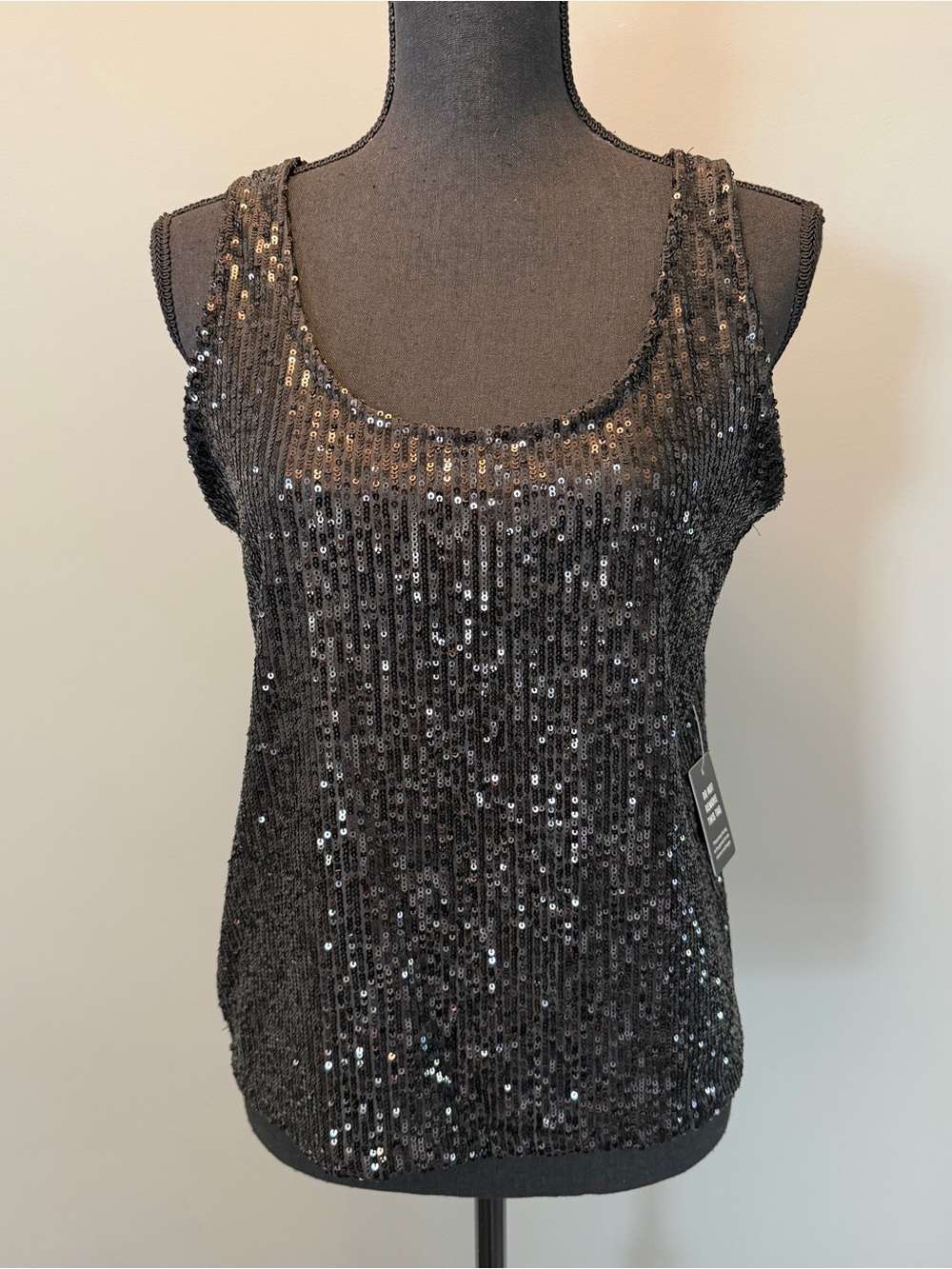 Express sequin tank top NWT